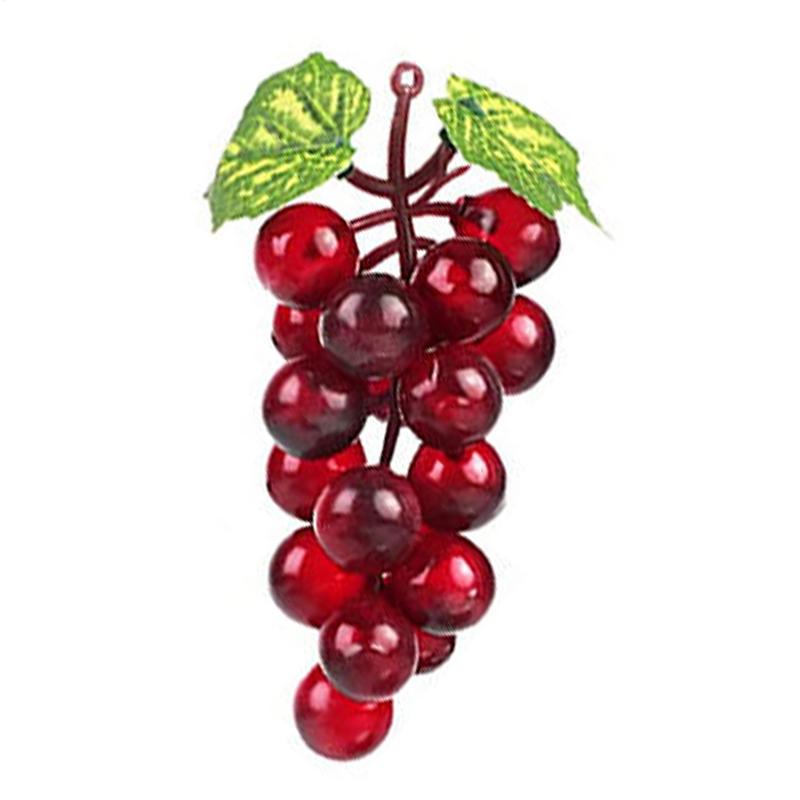 Artificial Grapes Bunches Simulation Fruits Grape for Home Kitchen Wine Decoration Wedding Party Table Centerpiece Decor Props