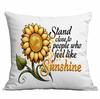 Retro Sunflower Sun Pillow Case Home Sofa Cushion Pillow Case