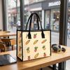 Cute Cartoon Fruit Tote Bag Casual Large Capacity Reusable Shopping Handbag for Daily Outdoor Use