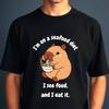 I'm On A Sea Food Capybara Funny Eating Noodles Graphic Gift T-Shirt,