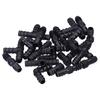 24Pcs Black Watering System ABS Barbed Connector Durable Irrigation Accessory  Patio Irrigation
