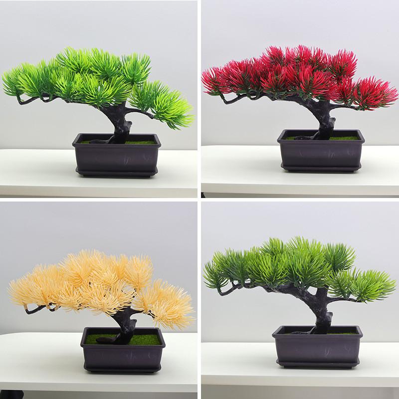 Pinus Zucc Bungeana Artificial Bonsai Potted Plant For Home Decor Projects