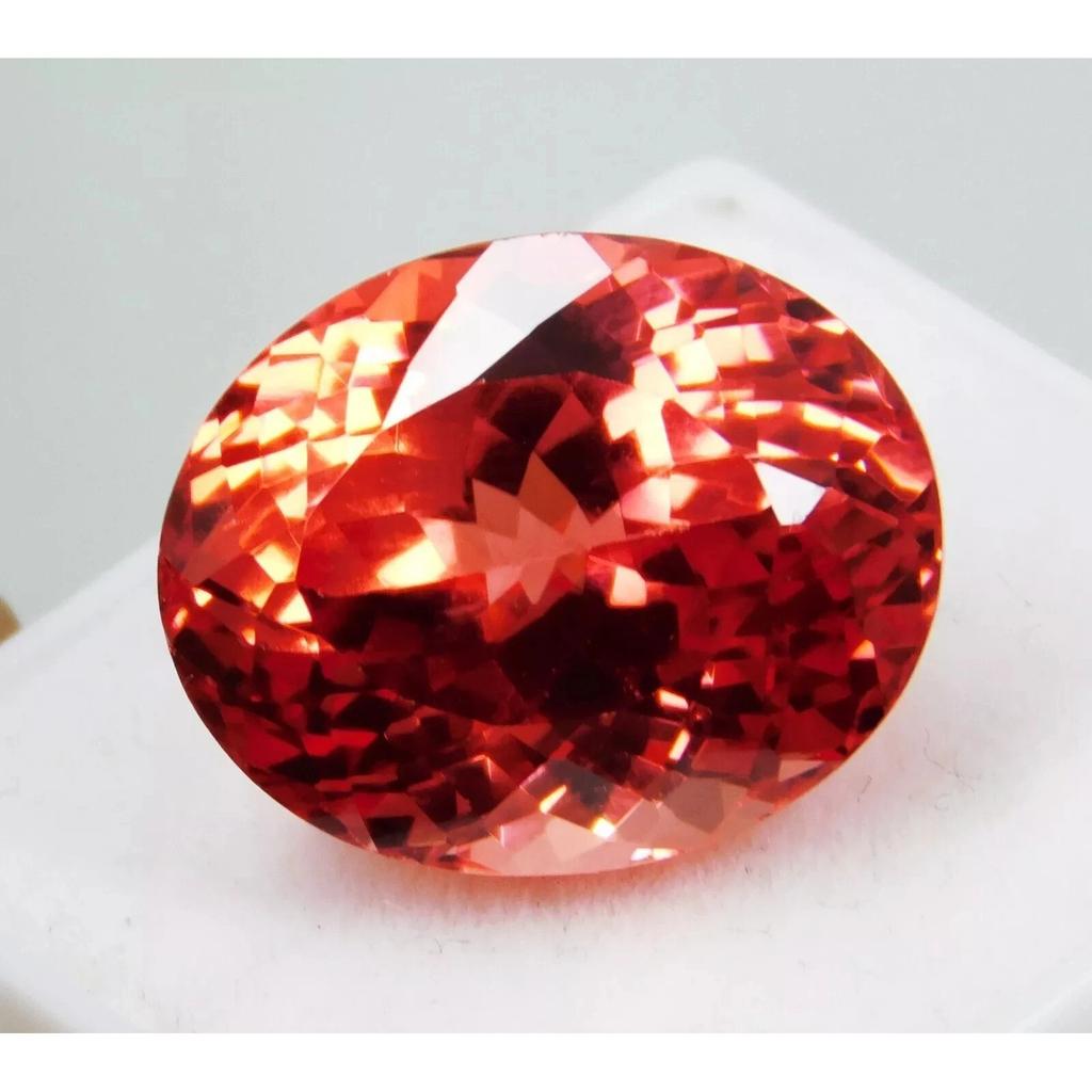 Oval Cut Natural Padparadscha Sapphire Ceylon 20-21 Ct Beautiful Gemstone