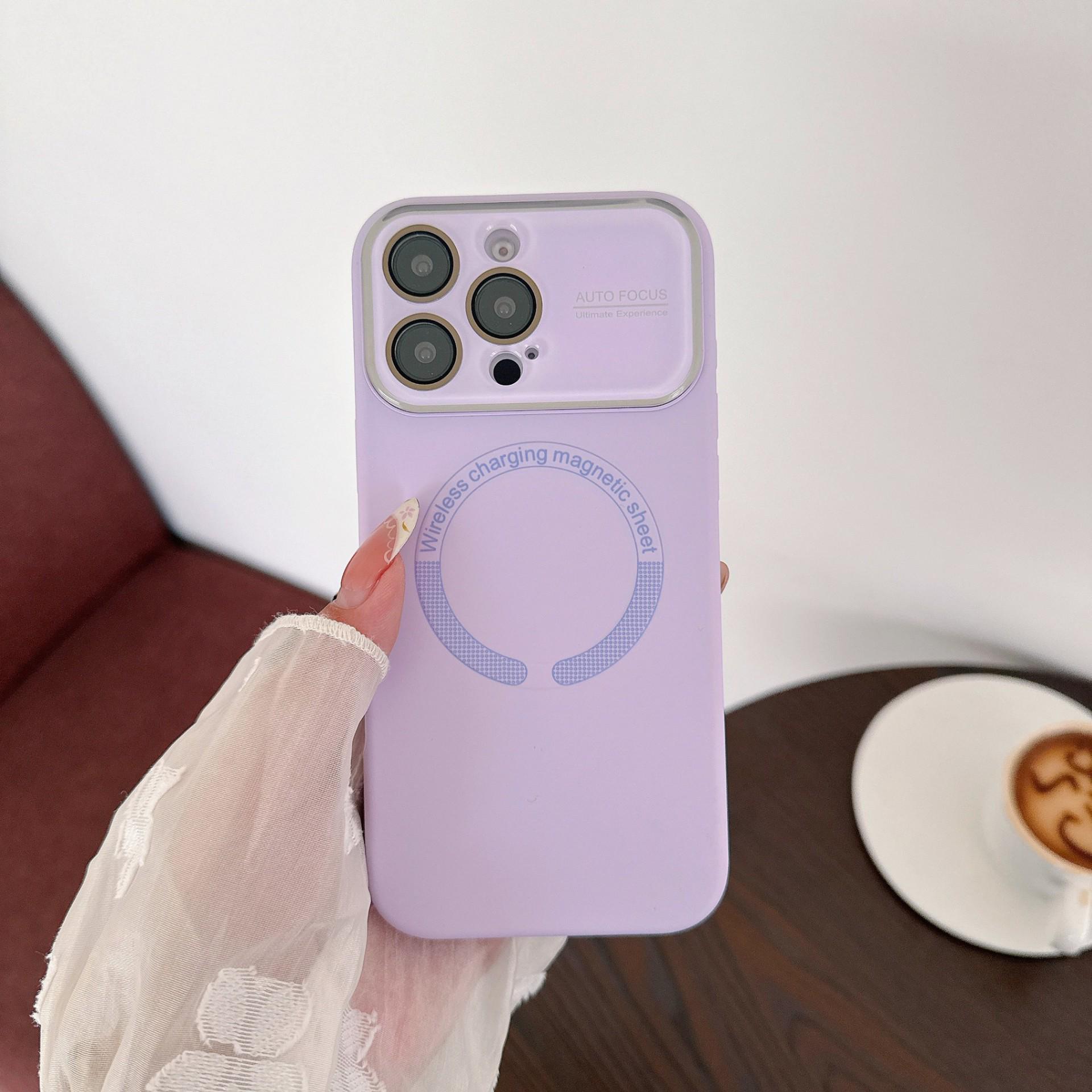 Full-Coverage Silicone Magnetic Case for iPhone 17 iPhone 15 Pro Max