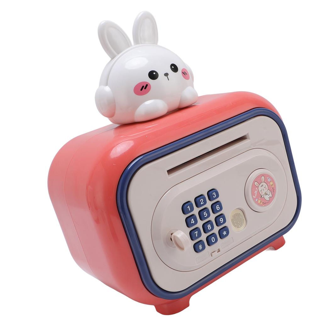 Kids Piggy Bank with Fingerprint and Password Automatic Scroll Paper Money Electronic Piggy Bank