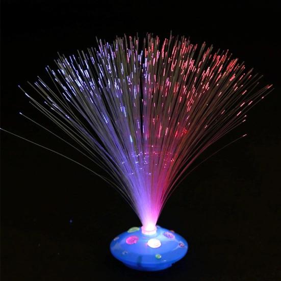Color Changing Fiber Night Light Optic Lamp LED Holiday Festival Party Decor