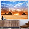 Sacred Pyramid Tapestry Egypt Travel Star Art Tapestry Wall Hanging Living Room Tapestry Family Dormitory Home Decoration