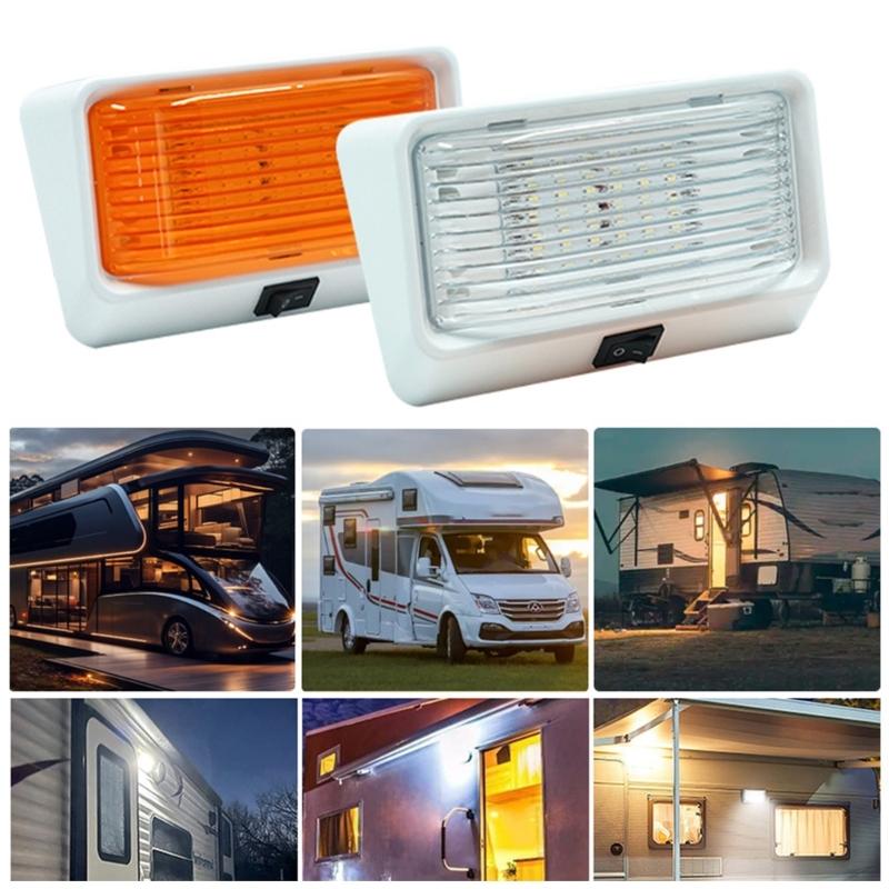 High Intensity LED Campers Motorhomes Porch Light, Energy Efficient, 12V Systems, Weatherproof Suitable For Exterior Use