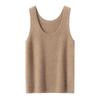Lekasha Women's Pure Cashmere Sleeveless U-Neck Camisole Top