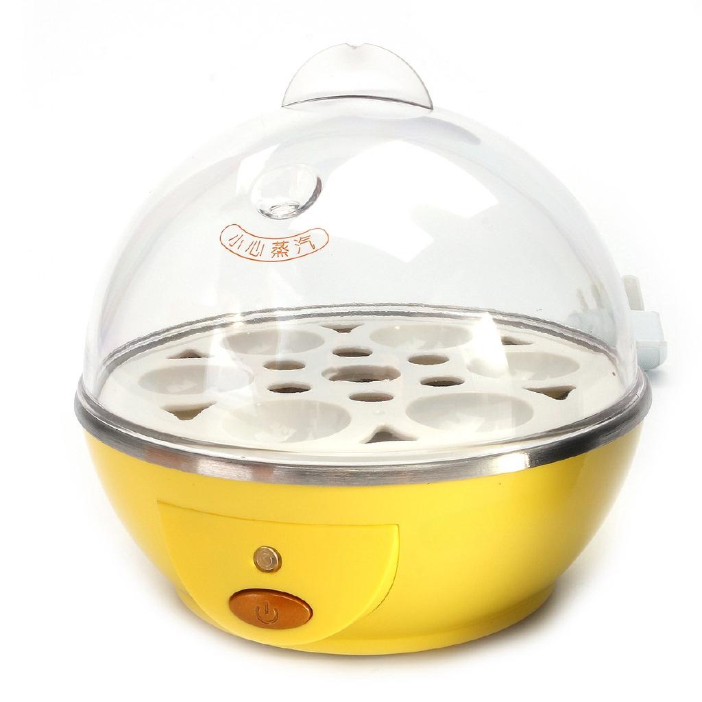 6 Eggs Automatic Power-off Maker Boiler Cooker Steamer Poacher Mini Electric Egg Cooker Boiler New