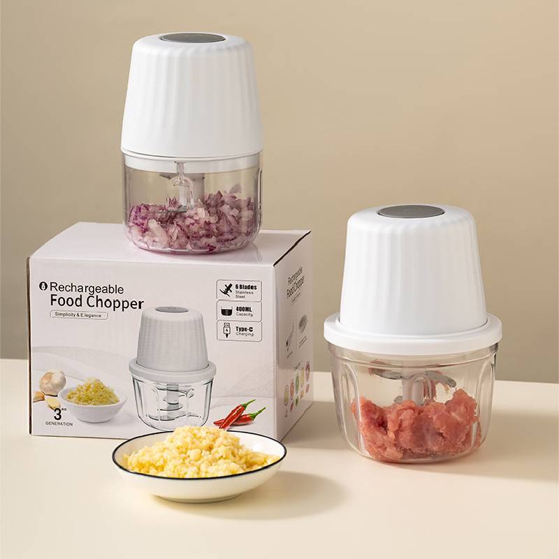 Electric Garlic Crusher With Usb Rechargeable Compact Mini Food Processor For Home Cooking