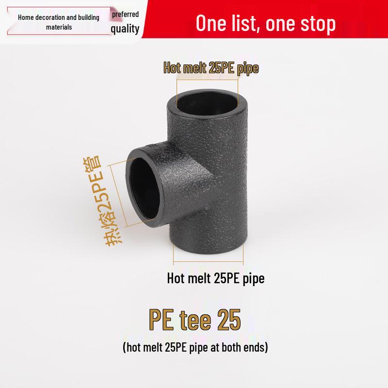 Vícevelikostní vodovodní potrubní tvarovka: Vnitřní/Vnější závitové koleno T pro 4, 6 a 1-palcové potrubí