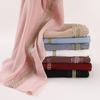 Colored Lace Pearl Bubble Chiffon Hijabs For Women Shawl Scarf Bandana Beads Headband Wrap Foulard Muslim Hijab Turban Ramadan