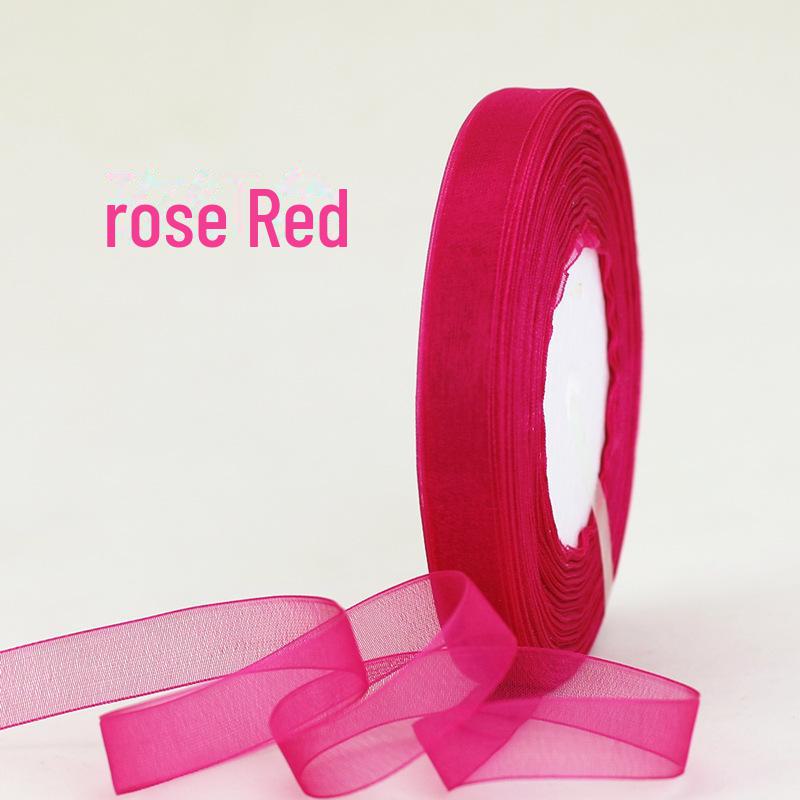 Snow Yarn Ribbon – 1.2cm Decorative Bow for Gift Boxes, Festivals & DIY, 45m