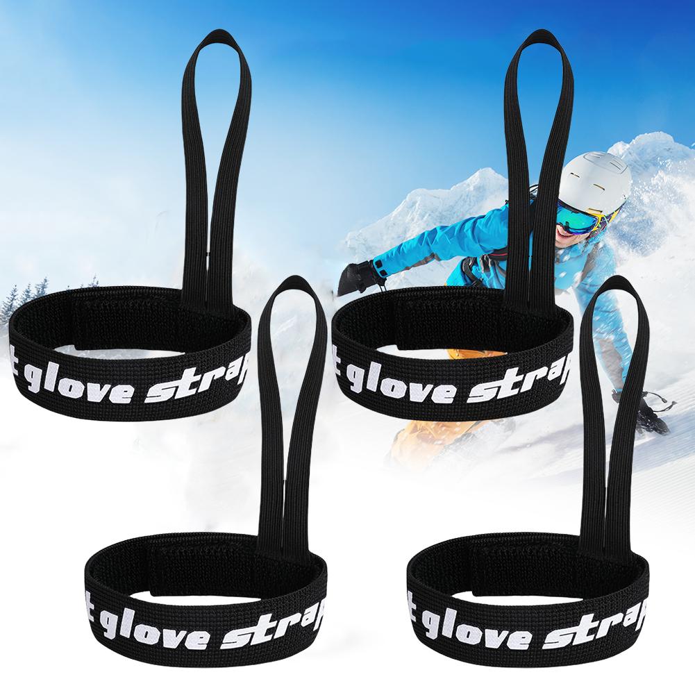 4/8 Stück Elastische Snowboard-Handschuhschlaufe Anti-Verlust Handschuh-Sicherheitsleine Ski-Handschuh Leinenhalter für Camping Skifahren Outdoor-Aktivitäten