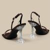 Fashion Sandals for Woman Rhinestones Summer Sexy Open Toe Footwear Thin Heels Women's Shoes Diamond Party Weddings Stiletto Sandal