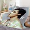 Blanket Flannel singer warm comfort  soft plush blanket for J-Jimin sofa idol living room Kpop office bedroom travel gift
