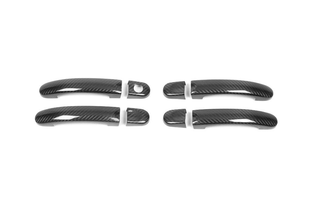 Handle Pads (natural Carbon) 4 Handles for Volkswagen Caddy 2010-2015