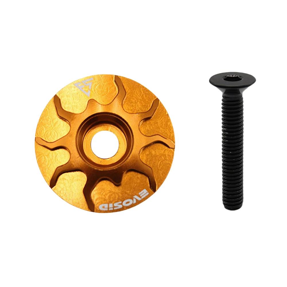 Bicycle Headset Cap Aluminium Alloy MTB Road Bike Stem Headset Top Cap Cover for Fork Head Tube Cycling Accessories