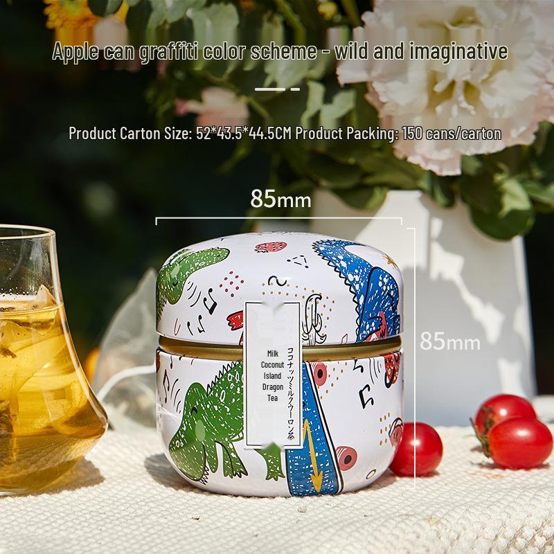 Small Round Tinplate Tea Can & Wedding Candy Box