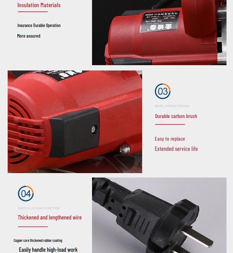 Electric Multi-Function Handheld Chainsaw: Wood, Stone, Tile Cutter 