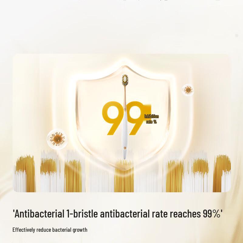 JD Jingzao Pro Wide-Head Soft Bristle Toothbrush 4-Pack