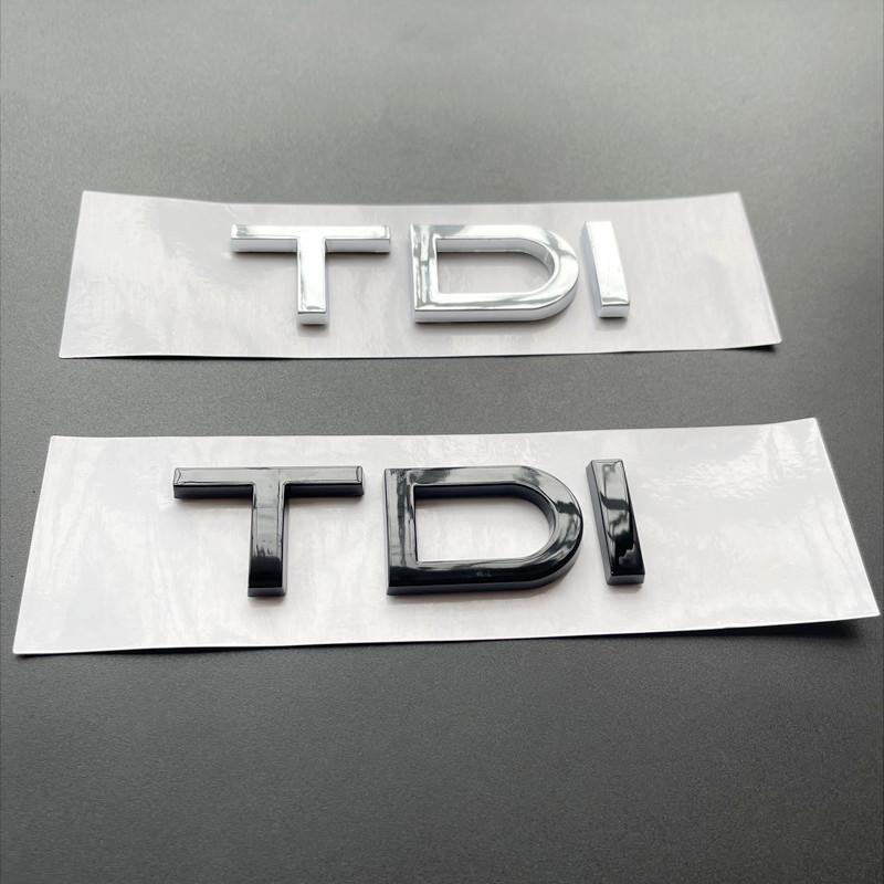 For Audi RS3 3D ABS Black Logo TDI Emblem Letters Car Trunk Badge For Audi A3 Sticker A1 A4 A5 A6 A7 A8 Q3 Q5 Q7 TDI Letters Accessories