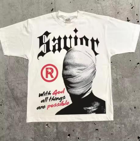 Letter Pattern Portrait Printed Tshirt Unisexs And Unisexs Same Style Casual And Relaxed Streetwear Classic Tshirt