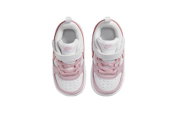 Nike Court Borough Low top Toddler Shoes Pink White Infant And Toddler DQ0493-100