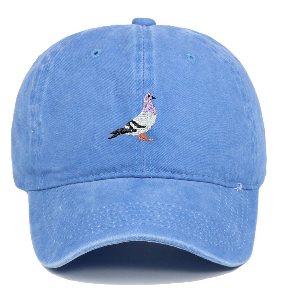 Pigeon Embroidered Summer Sun Hat Sun Protection Sports Hat Fashion Baseball Caps Outdoor Sports