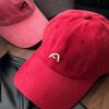 Simple Letter A Embroidered Baseball Hat for Women Korean Style Casual and Versatile Soft Top Couple Showing Their Faces with Small Duckling Hat