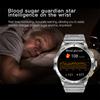 AK77 Stalowy Pasek 1,43-calowy AMOLED Smartwatch Monitorowanie Snu i Zdrowia Połączenia Kompatybilne z Bluetooth Zegarek Sportowy