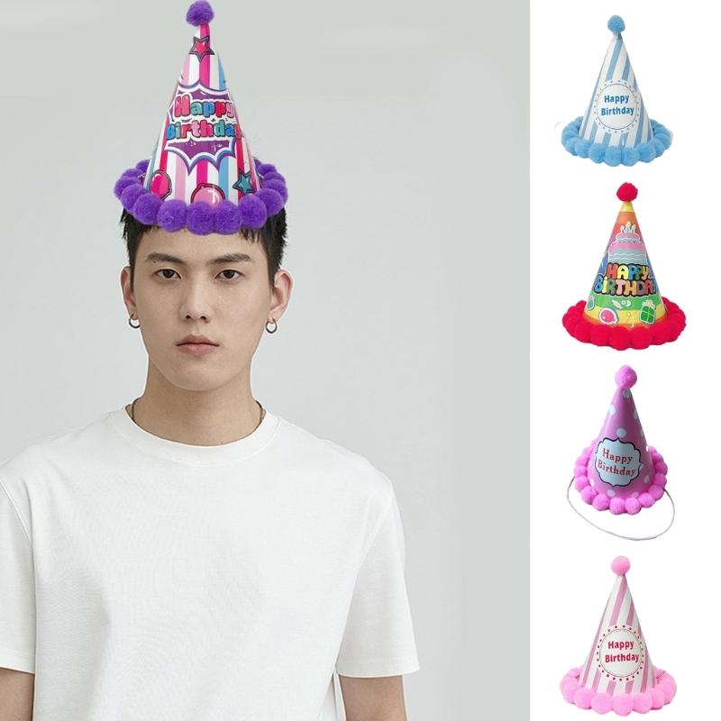 Unisex Birthday Party Hat Children Princess Carnivals Party Props Cap Headwear