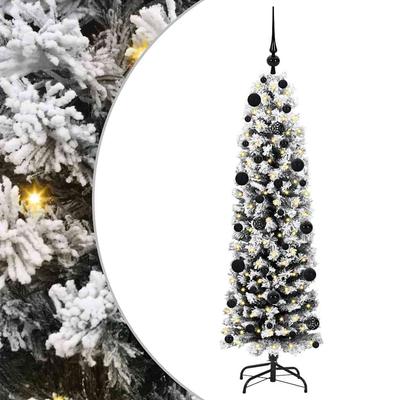 150 LED'li ve Ayaklı Yapay Noel Ağacı Yeşil 150 cm