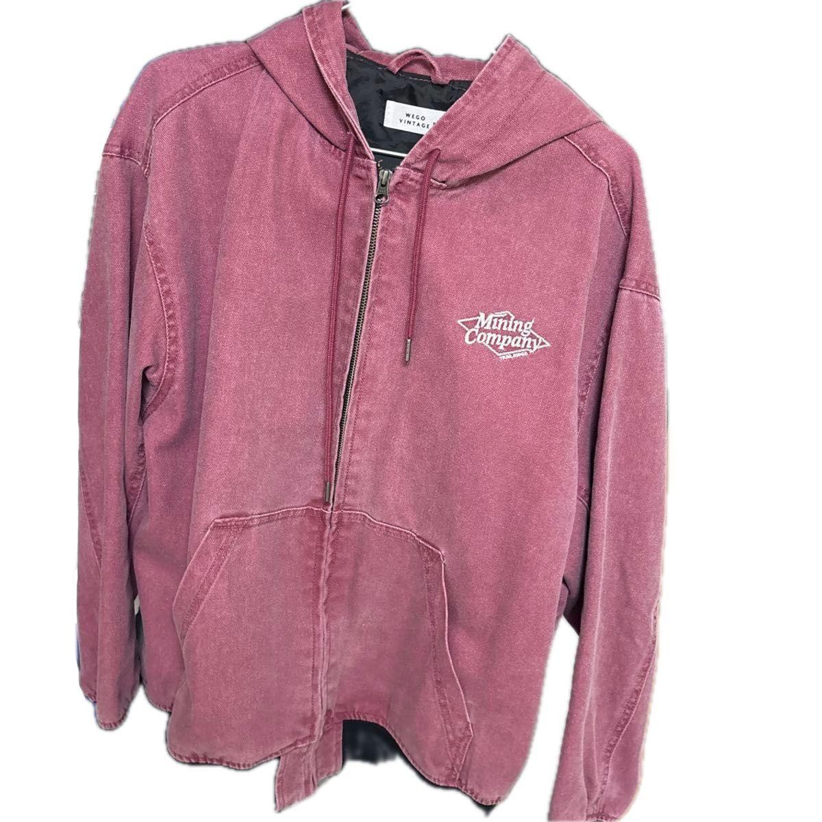 WEGO VINTAGE Mining Company Zip Up Parka Red Size M