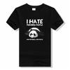 Funny I Hate People t-skjorte Vintage Summer Unisex's bomull T-skjorte Humor Gave kvinner T-skjorte Topper o-hals t-skjorter Unisex