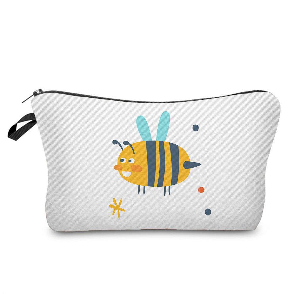 Women Flower Print Cosmetic Bag Toiletries Organize Travel Storage Case 6667