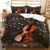 3D Music Bedding Set Single Double Bed Down Duvet Cover Pillowcase 2/3pc Guitar Cover Children's Adult Gift Home Textile