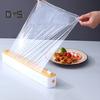 Műanyag Fólia Adagoló Csúszkás Vágóval Állítható 2 az 1-ben Élelmiszer Ragasztófólia Tekercstartó Vágószerszámok Konyhai Kütyük