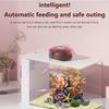 Automatic Fish Feeder for Aquarium Automatic Food Dispenser with Timer Rechargeable Timer Feeder with USB Cable LCD Display