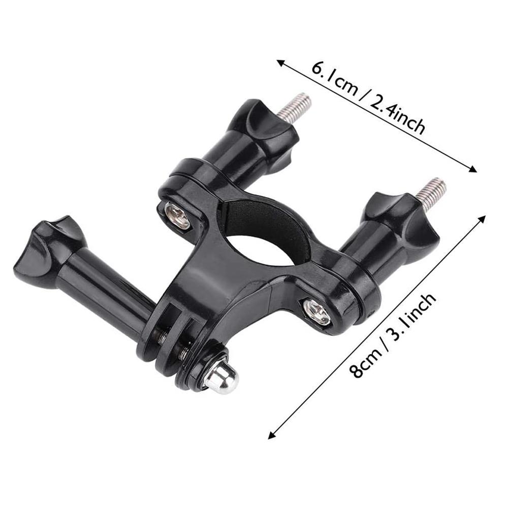 Bicycle Handlebar Bike Tube Mount Stand for GoPro Insta360 Ace Dji Action 6 5Pro Clamp for Metal Screws Adjustable Arm