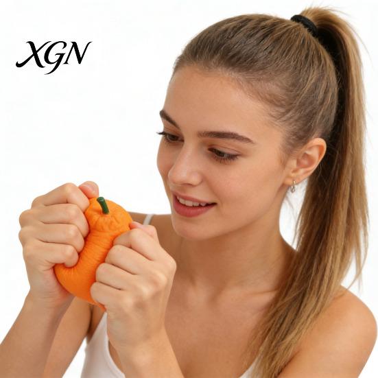 Realistic Fruit Squeeze Toy 2/3/5Pcs Stress Relief Ugly Orange Decompression Dekopon Elastic Ball Anti-anxiety Simulation Sensory Fidget