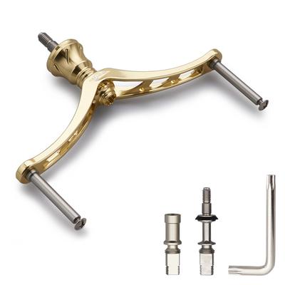 HEIGHTEN 80/92/95/98/110mm Reel Handle (No Knob) for Shimano and Daiwa Spinning Reels (98mm - Gold) (107)