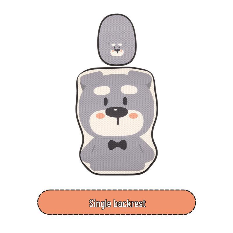 Schnauzer Cartoon Car Seat Cushion for BYD Seagull, Dolphin, Seal 05