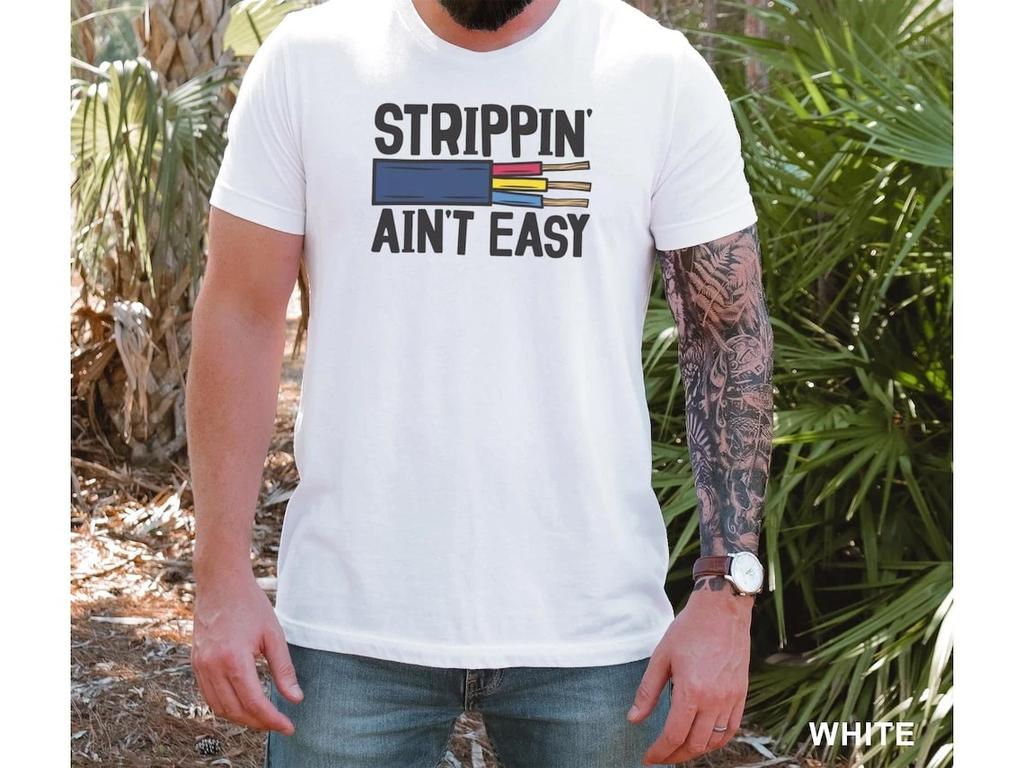 An electrician's gift. Thread-cutting work is not easy. T-shirt