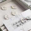 Ice Jade White Agate Auspicious Clouds Pendant with Blue Agate and Peaceful Cat Jade Necklace