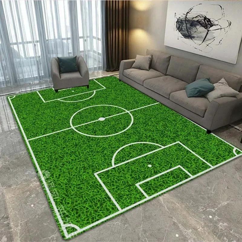 Football Field Pattern Living Room Carpet for Home Bedroom Decor Hallway Non-slip Floor Mats Hotel Sofa Coffee Table Area Rugs