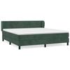 VidaXL Lit à sommier tapissier et matelas Vert foncé 180x200cm Velours - Modèle 3127568