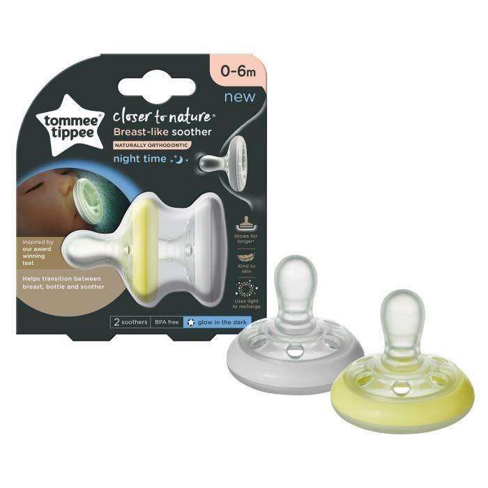 Buy Tommee Tippee Ctn Pacifier Natural Night Shape X2 0 6 Months At Affordable Prices Free Shipping Real Reviews With Photos Joom