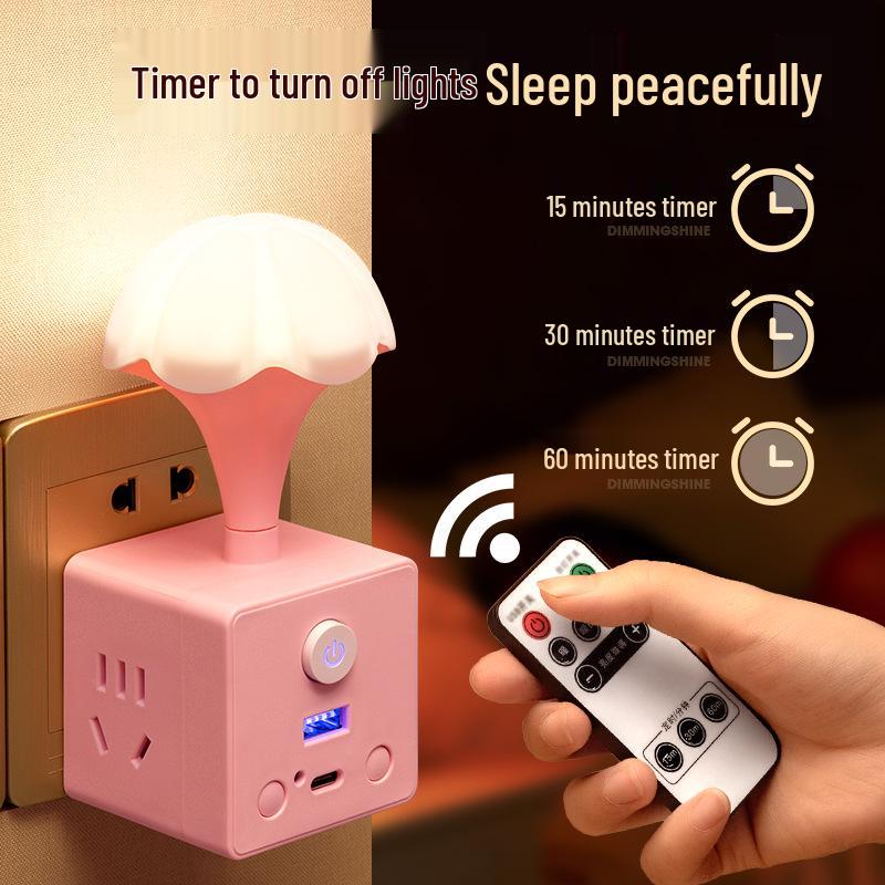 Multifunctional Cube Power Strip with USB and Night Light
